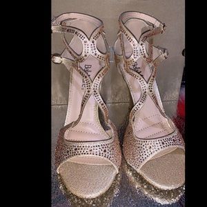Bella Marie | Shoes | Bella Marie Rhinestoned Heels | Poshmark